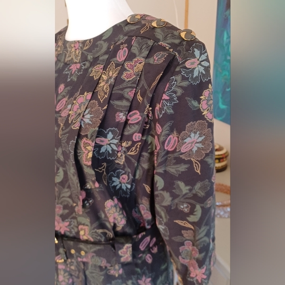 Vintage Willy's Influence Floral Dress With Matching Belt - Picture 4 of 11